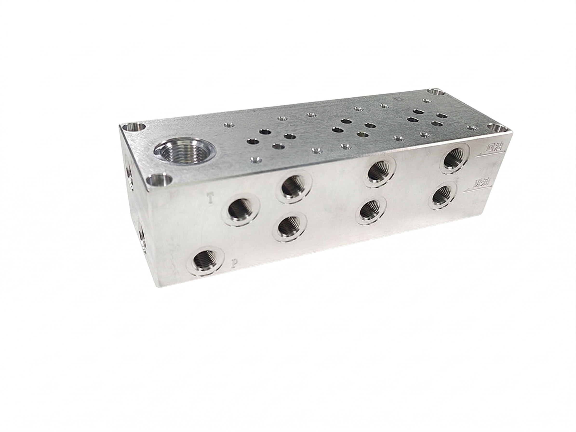 Custom Hydraulic Manifold Block & Solenoid Valve Base